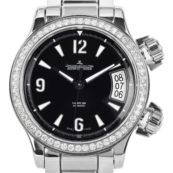 Jaeger-LeCoultre Master Compressor Diamond Bezel Steel Automatic Watch 