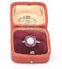 Ruby 1.63cttw Diamond Platinum Halo Engagement Ring