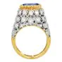 Vintage Mario Buccellati Ceylon Sapphire Diamond 18K Dome Ring|Dover Jewelry|
