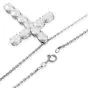 Cartier 7.18cts Platinum Diamond Cross Pendant Necklace 