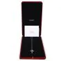 Cartier 7.18cts Platinum Diamond Cross Pendant Necklace 