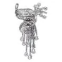 Vintage 21.90cts Diamond Platinum Tassel Brooch Pin-Dover Jewelry