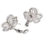 William Goldberg 14.90cttw Diamond Orchid Flower Cluster Platinum Earrings