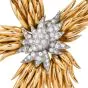 Tiffany & Co Jean Schlumberger Vintage Paris Flames 18K Diamond Brooch