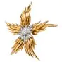 Tiffany & Co Jean Schlumberger Vintage Paris Flames 18K Diamond Brooch