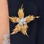 Tiffany & Co Jean Schlumberger Vintage Paris Flames 18K Diamond Brooch