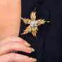 Tiffany & Co Jean Schlumberger Vintage Paris Flames 18K Diamond Brooch