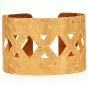 Buccellati Hand-Etched 18K Yellow Gold Open Cuff Bracelet|Dover Jewelry|