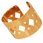 Buccellati Hand-Etched 18K Yellow Gold Open Cuff Bracelet|Dover Jewelry|