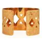 Buccellati Hand-Etched 18K Yellow Gold Open Cuff Bracelet|Dover Jewelry|
