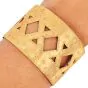 Buccellati Hand-Etched 18K Yellow Gold Open Cuff Bracelet|Dover Jewelry|