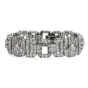 Antique 1930s Diamond Platinum Art Deco Link Bracelet 