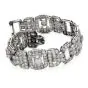 Antique 1930s Diamond Platinum Art Deco Link Bracele