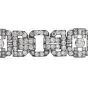 Antique 1930s Diamond Platinum Art Deco Link Bracelet 