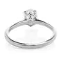 GIA Certified Classic 1.01 Oval Cut Diamond White Gold Solitaire Engagement Ring