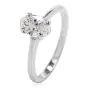 GIA Certified Classic 1.01 Oval Cut Diamond White Gold Solitaire Engagement Ring