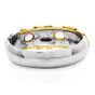Natural No-Heat GIA 13.90cts Sapphire Diamond Platinum Gold Bangle Bracelet