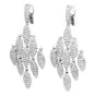 Estate 7.29ct Diamond White Gold Dangle Drop Chandelier Earrings