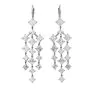 Estate 6.85ct. Asscher-Cut Diamond Gold Dangle Chandelier Drop Earrings