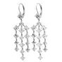 Estate 6.85ct. Asscher-Cut Diamond Gold Dangle Chandelier Drop Earrings