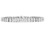 17.71ct Oval Cut Diamond 18K Gold Line Tennis Link Bracelet
