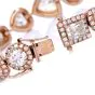 19.59 Carats Fancy Diamond 18K Gold Halo Multi-Shaped Link Unique Bracelet