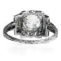 Vintage 1.61ct European Cut Diamond Sapphire Platinum Vintage Engagement Ring