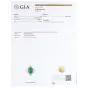 GIA Green Jade Diamond Platinum Ballerina Cocktail Ring