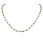 Stella J. Designer 8.30cts Diamond 18K Rose Gold 21" Halo Link Necklace 