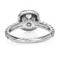Cartier GIA Certified F VVS Cushion Diamond Platinum Halo Engagement Ring