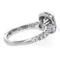 Cartier GIA Certified F VVS Cushion Diamond Platinum Halo Engagement Ring