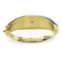 Retro Diamond Black Onyx 14K Gold Dome Bangle Bracelet-Dover Jewelry