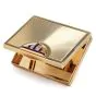 Vintage Retro Diamond Burma Ruby 14K Yellow Gold Compact Box