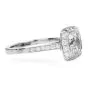 Tiffany & Co. Legacy 1.74ct GIA Cushion Diamond Platinum Halo Engagement Ring