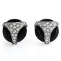Patek Phillipe Diamond Onyx 18K Gold Retro Round Large Cufflinks 