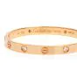 Cartier Love Diamond 18K Rose Gold Bangle Bracelet