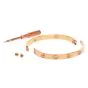 Cartier Love Diamond 18K Rose Gold Bangle Bracelet