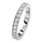 Estate Round Cut Diamond Platinum Eternity Wedding Band Ring