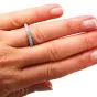 Estate Round Cut Diamond Platinum Eternity Wedding Band Ring