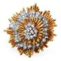 David Webb Vintage Diamond Floral  Platinum 18K Brooch Pin and Pendant