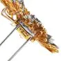 David Webb Vintage Diamond Floral  Platinum 18K Brooch Pin and Pendant