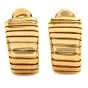 Bvlgari Tubogas Vintage18K Yellow Gold Link Hoop Earrings
