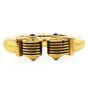 Estate Italian Amethyst 18K Enamel Cuff Bangle Bracelet-Dover Jewelry