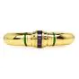 Italian Amethyst 1990's 18K Gold Bold Bangle Bracelet-Dover Jewelry