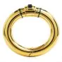 Italian Amethyst 1990's 18K Gold Bold Bangle Bracelet-Dover Jewelry