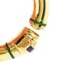 Italian Amethyst 1990's 18K Gold Bold Bangle Bracelet-Dover Jewelry