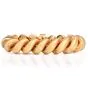 Vintage Buccellati 18K Gold Satin Finish Torsade Wide Link Bracelet 