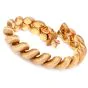 Vintage Buccellati 18K Gold Satin Finish Torsade Wide Link Bracelet 
