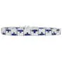 Sophia D Art Deco Sapphire Diamond Platinum Line Bracelet