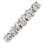 Estate 12.27 carats Emerald cut & Round Diamond Platinum Bracelet 